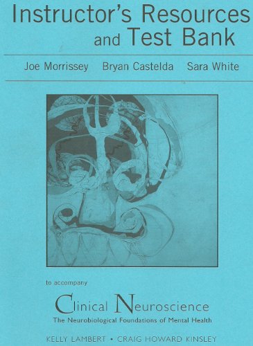 Beispielbild fr Instructor's Resource Manual and Printed Test Bank t/a Clinical Neuroscience zum Verkauf von Learnearly Books