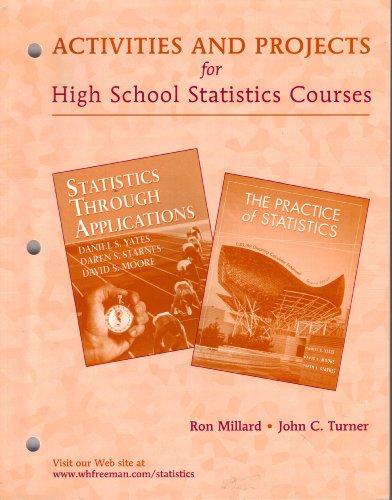 Stock image for Activities and Projects for High School Statistics Courses for sale by BooksRun