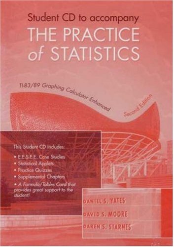 Imagen de archivo de The Practice of Statistics Student CD-ROM and Formula Card a la venta por Textbook Pro