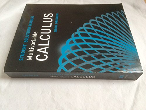 Imagen de archivo de Student's Solutions Manual to accompany Jon Rogawski's Multivariable Calculus a la venta por HPB-Red