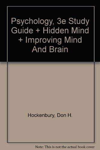 Stock image for Psychology, Third Edition, Study Guide, Hidden Mind and Improving Mind for sale by Hawking Books