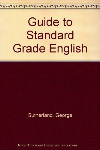 Beispielbild fr Guide to Standard Grade English zum Verkauf von AwesomeBooks