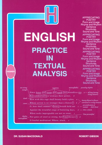 Stock image for Practice in Textual Analysis Higher English for sale by WorldofBooks