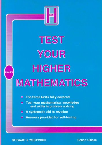 Beispielbild fr Test Your Higher Mathematics zum Verkauf von AwesomeBooks