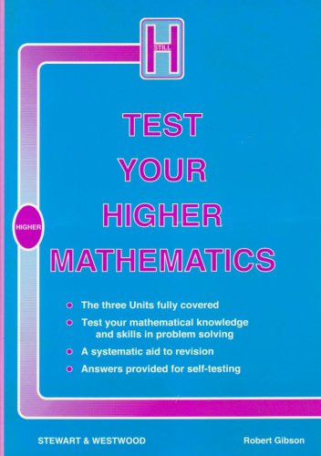 Stock image for Test Your Higher Mathematics for sale by AwesomeBooks