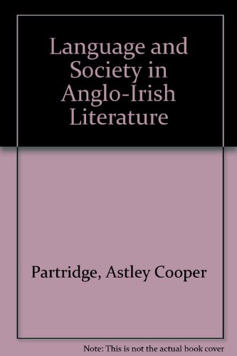 Imagen de archivo de Language and Society in Anglo-Irish Literature a la venta por The Secret Book and Record Store