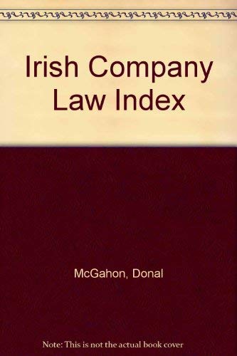 Stock image for Irish Company Law Index for sale by Tall Stories BA
