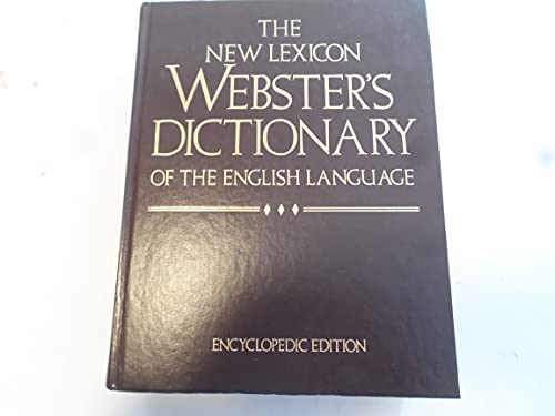 Beispielbild fr New Lexicon Webster's Dictionary of the English Language zum Verkauf von Better World Books