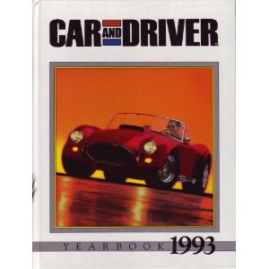 Stock image for Car and Driver Yearbook 1993 for sale by BombBooks