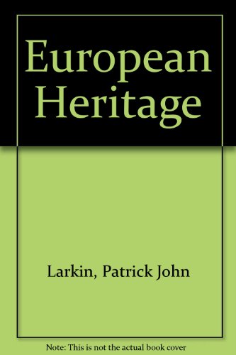 Stock image for European Heritage for sale by WeBuyBooks