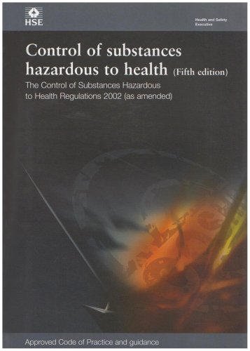 Beispielbild fr Control of Substances Hazardous to Health Regulations: 05 (Legal S.) zum Verkauf von WorldofBooks