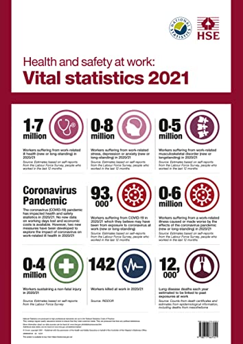 Stock image for Health and Safety Vital Statistics Poster 2021 (A3) for sale by Blackwell's