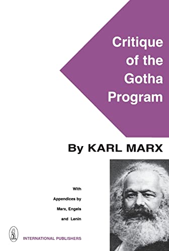 Imagen de archivo de Critique of the Gotha Program a la venta por PBShop.store US