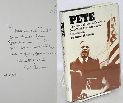 9780717804825: Pete: The story of Peter V. Cacchione, New Yorks first Communist councilman