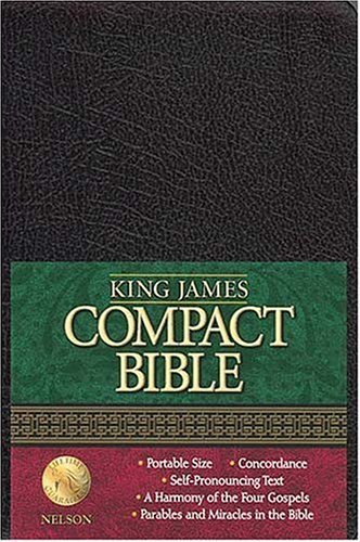 9780718001322: King James Compact Bible: Black Bonded Leather