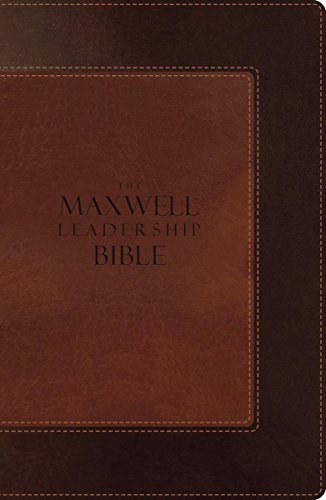 9780718001919: The Maxwell Leadership Bible: New International Version, Rich Auburn & Dark Roast Leathersoft