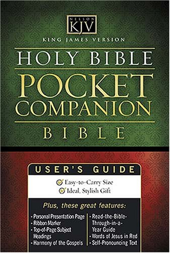 Holy Bible: King James Version, Burgundy, Bonded Leather, Pocket Companion Bible (9780718002183) by Anonymous