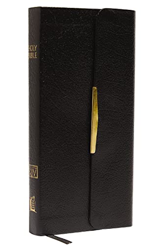 Stock image for KJV Compact Checkbook Bible, Black Bonded Leather, Red Letter: King James Version, Holy Bible for sale by GF Books, Inc.