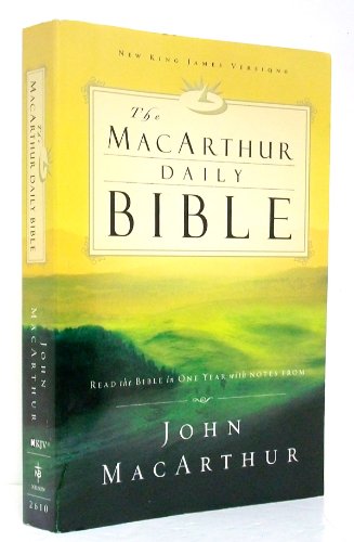 Stock image for The MacArthur Daily Bible: Read the Bible in One Year, with Notes from John MacArthur for sale by HPB Inc.