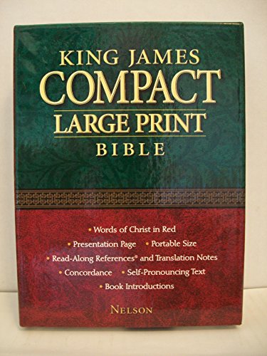 Beispielbild fr Compact Large Print Bible-KJV zum Verkauf von ThriftBooks-Dallas