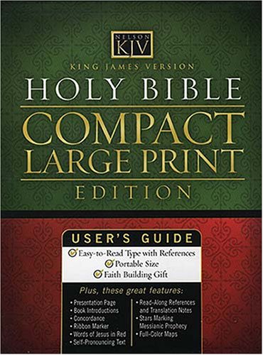 9780718008970: Compact Large Print Bible-KJV