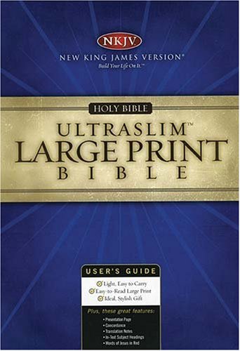 9780718009816: Large Print Ultraslim Bible-NKJV