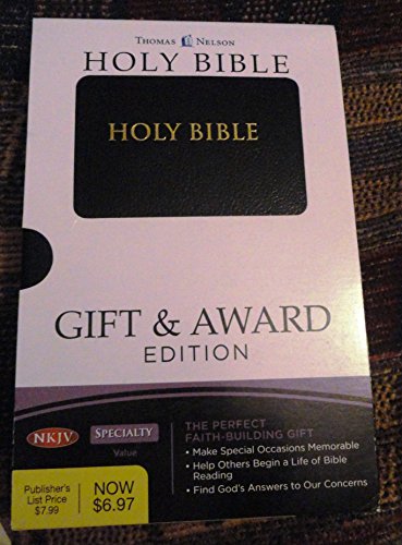 Imagen de archivo de Holy Bible: New King James Version, Black, LeatherFlex, Gift & Award Edition a la venta por Booksavers of Virginia