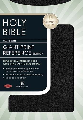 9780718013523: Holy Bible: New King James Version, Black Bonded Leather, Personal Size Giant Print Reference Bible
