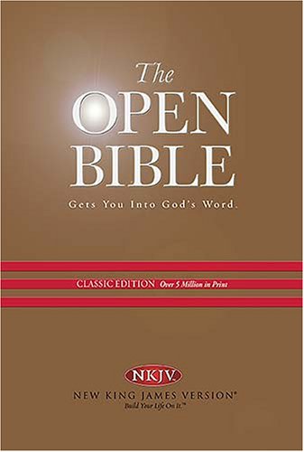 9780718014780: Open Bible: New King James Version, Black, Bonded Leather, Classic Edition