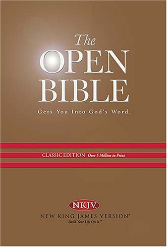 9780718014803: Open Bible: New King James Version, Black, Genuine Leather, Classic Edition
