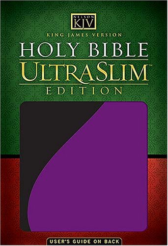 9780718015435: Holy Bible: King James Version Pruple & Black Ultraslim