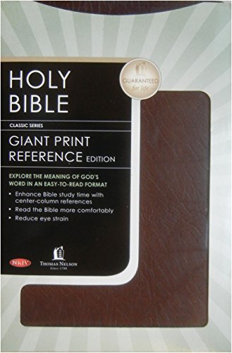 Beispielbild fr NKJV, Reference Bible, Giant Print, Bonded Leather, Burgundy, Red Letter Edition (Classic) zum Verkauf von Front Cover Books