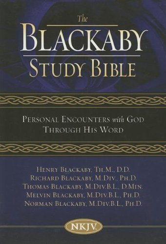 9780718016234: The Blackaby Study Bible: New King James Version, Burgundy, Bonded Leather, Personal Encounters With God Through His Word