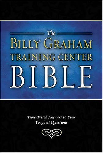 Stock image for The Billy Graham Training Center Bible: Time-Tested Answers to Your Toughest Questions (Black Bonded Leather) for sale by Book Deals