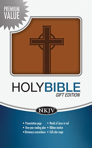 Stock image for Nkjv Gift Bible Custom Brown for sale by Once Upon A Time Books