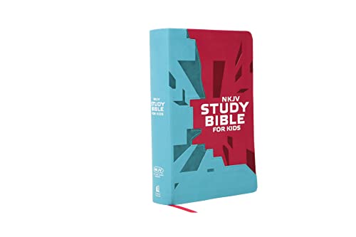 Stock image for NKJV Study Bible For Kids: New King James Version Study Bible for Kids, Pink/Teal for sale by Revaluation Books