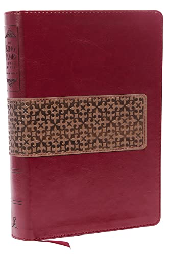 9780718034306: KJV Study Bible, Large Print, Leathersoft, Maroon/Brown, Red Letter: Second Edition (Signature)