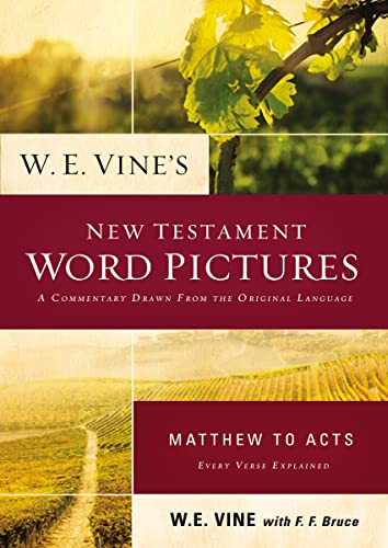 Beispielbild fr W. E. Vine's New Testament Word Pictures: Matthew to Acts zum Verkauf von Better World Books