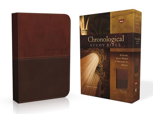 9780718040536: NKJV, Chronological Study Bible, Leathersoft, Brown: Holy Bible, New King James Version