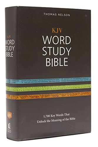 Stock image for KJV, Word Study Bible, Hardcover, Red Letter: 1,700 Key Words that Unlock the Meaning of the Bible for sale by GF Books, Inc.