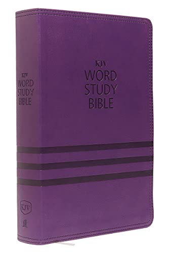 9780718085629: KJV, Word Study Bible, Leathersoft, Purple, Red Letter: 1,700 Key Words that Unlock the Meaning of the Bible