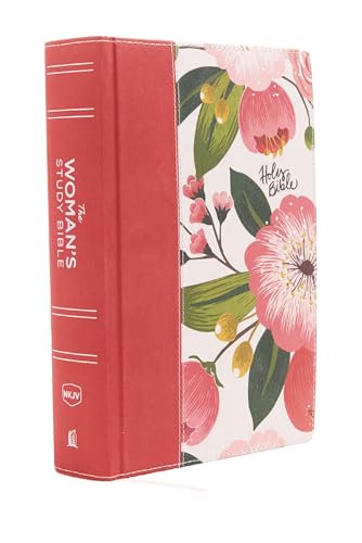 9780718086824: NKJV, The Woman's Study Bible, Cloth over Board, Pink Floral, Red Letter, Full-Color Edition, Thumb Indexed: Receiving God's Truth for Balance, Hope, and Transformation