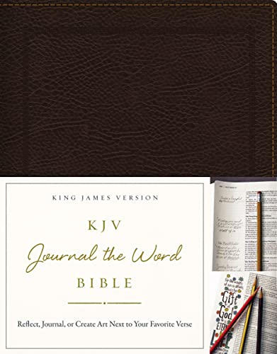 9780718089481: KJV, Journal the Word Bible, Bonded Leather, Brown, Red Letter Edition: Reflect, Journal, or Create Art Next to Your Favorite Verses
