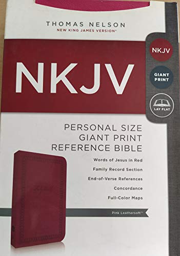 9780718090845: NKJV Bible Giant Print Pink Leathersoft