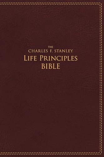 Beispielbild fr NIV, The Charles F. Stanley Life Principles Bible, Leathersoft, Burgundy: Holy Bible, New International Version zum Verkauf von GoldBooks