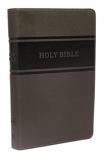 Stock image for KJV Holy Bible: Deluxe Gift, Gray Leathersoft, Red Letter, Comfort Print: King James Version for sale by Red's Corner LLC