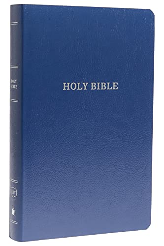 9780718097929: KJV, Gift and Award Bible, Leather-Look, Blue, Red Letter, Comfort Print: Holy Bible, King James Version