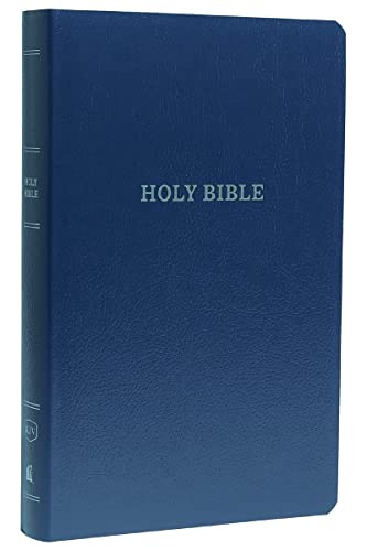 9780718097929: KJV Holy Bible: Gift and Award, Blue Leather-Look, Red Letter, Comfort Print: King James Version