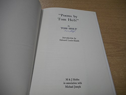 Stock image for "Poems By Tom Holt" for sale by Klanhorn