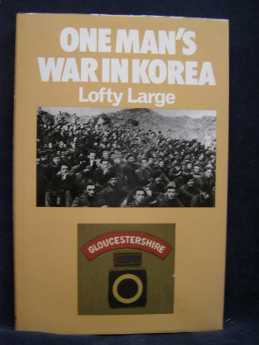 Beispielbild fr One Man's War in Korea zum Verkauf von Goldstone Books